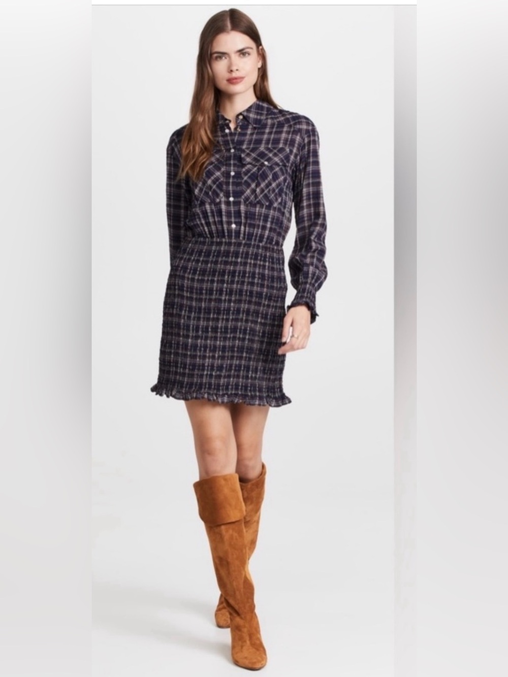 Veronica Beard Melner Plaid Mini Dress – Women’s Size 8